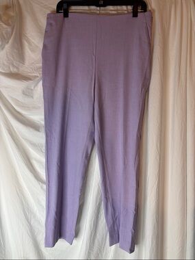 Ann Taylor Lavender Straight-Leg Pants